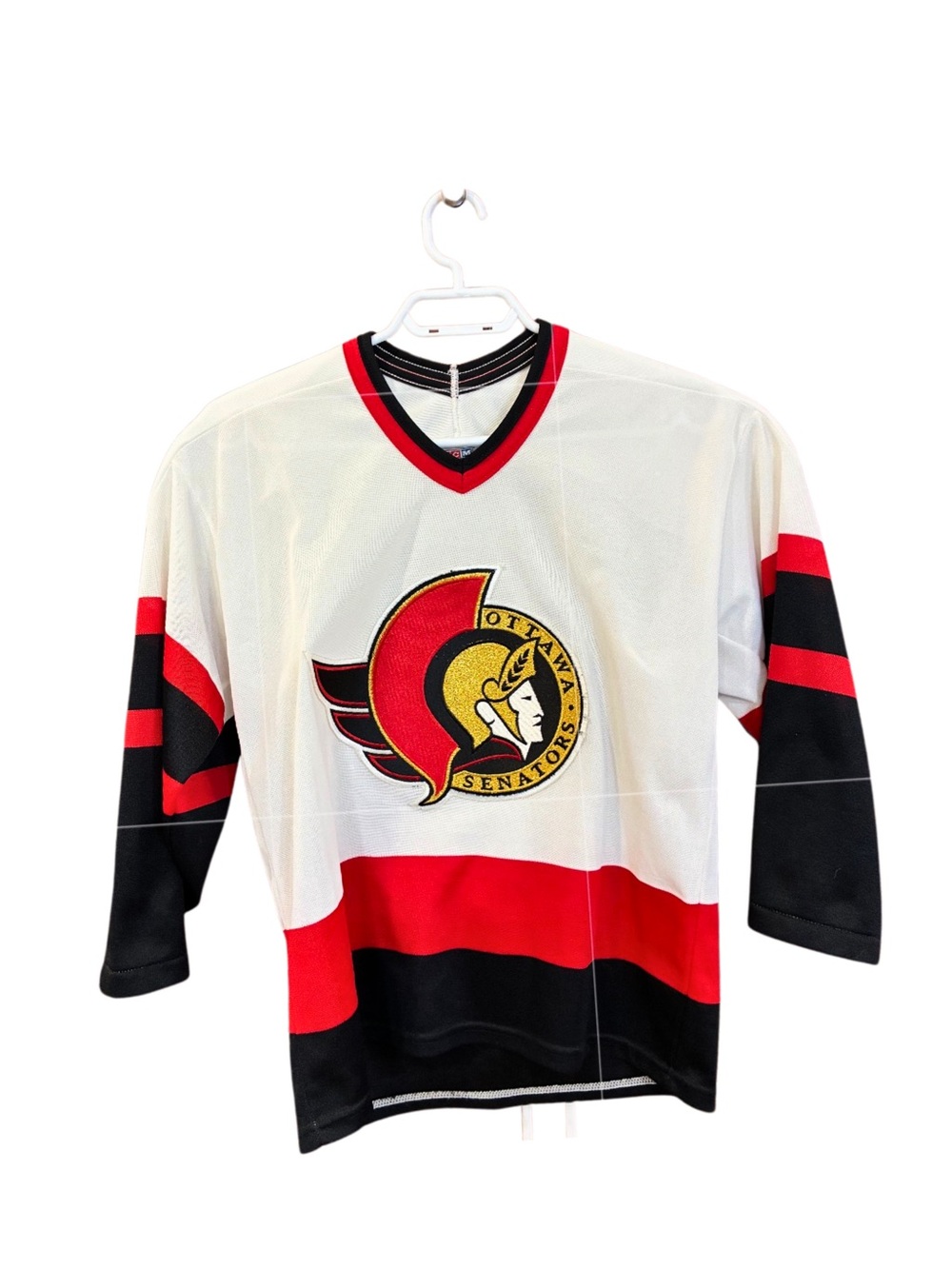 Vintage 90s CCM Ottawa Senators NHL Hockey Jersey Youth XL Made in Canada